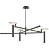 Melange Lustre Noir Contemporain à 3 Branches