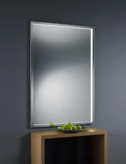 Miroir Lumineux 60x90cm Cadre En Acier Poli