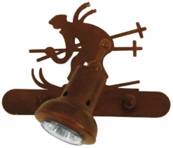 Montagne Dichroïque Applique Skieur Schuss 1 Lumière