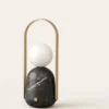 Nano Lampe Sans Fil Portable En Verre Et Marbre