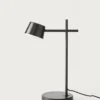 Nera Lampe De Bureau An Métal Noir Mat