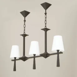 Pablo Suspension Longue Finition Bronze Patiné