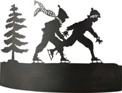 Patineurs Applique Marron Foncé