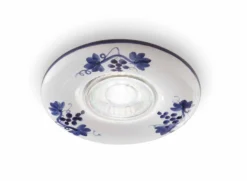 Pescara Spot Bleu Encastré Rond En Céramique