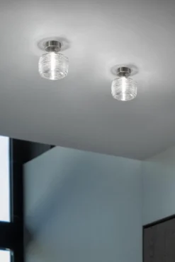 Plafonnier Damasco En Verre Transparent