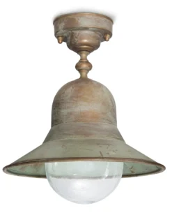 Plafonnier D'extérieur En Laiton Vieilli