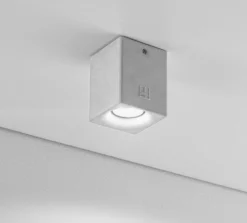 Plafonnier D'extérieur Gris En Ciment NADIR à LED