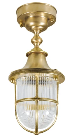 Santorini Plafonnier D'extérieur Doré Inspiration Croisière