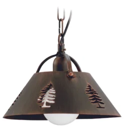 Sapin Perforé Suspension Métal Rouillé