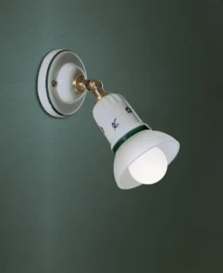 Savona Applique Spot Articulée En Céramique Et Verre