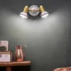 Savona Applique Spot 2 Lumières En Laiton Et Céramique