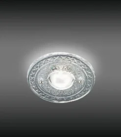 Spot En Verre Transparent Sculpté