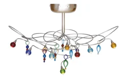 Strawberry Plafonnier 9 Lumières Avec Pampilles