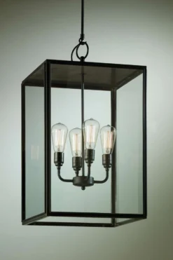 Suspension Extérieur Bronze Vieilli Grand Modèle